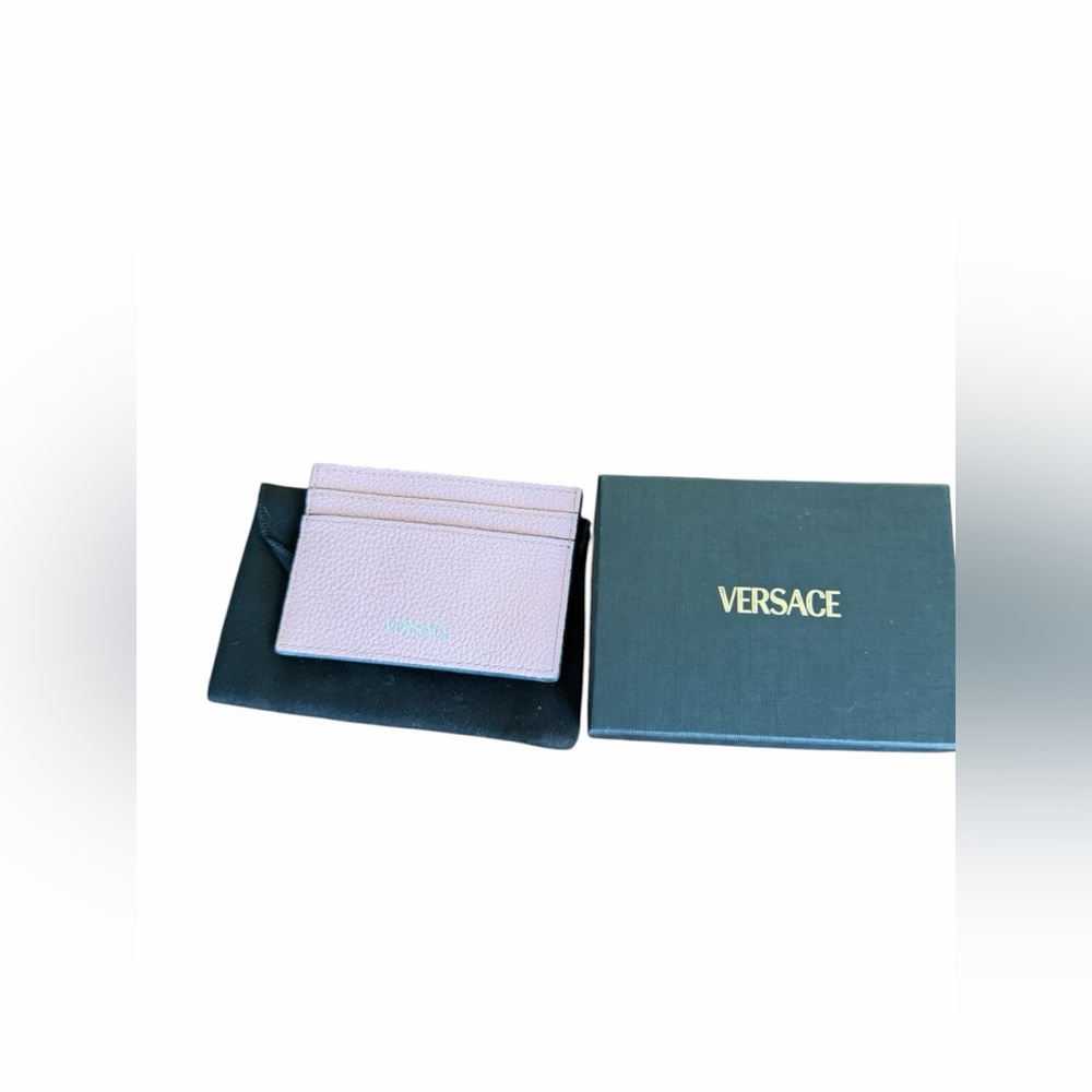 Versace La Medusa Leather Card Holder with Dust bag and box - Picture 10 of 14